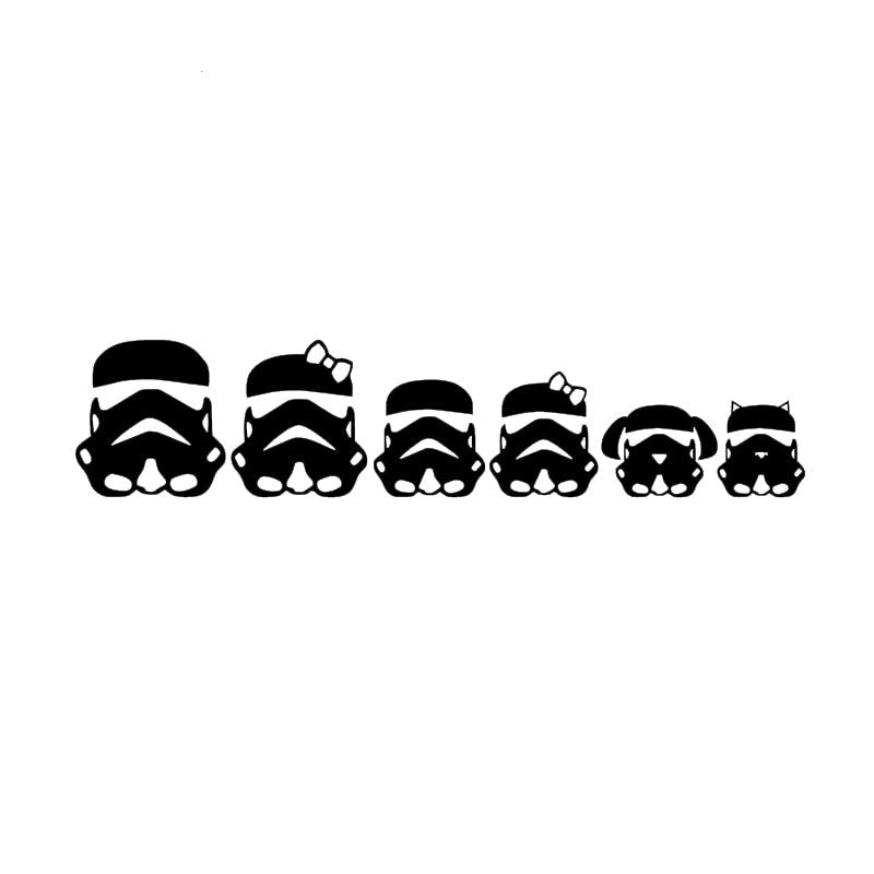Star Wars 'Stormtrooper | Family Portrait' Vinyl Car Sticker