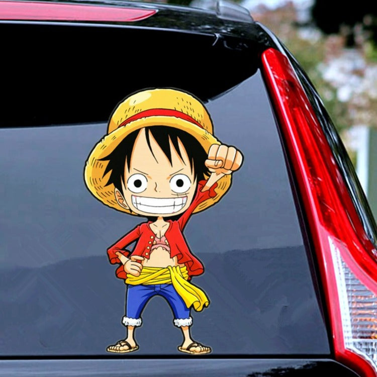 One Piece 'Luffy | Raised Fist' Vinyl Car Sticker