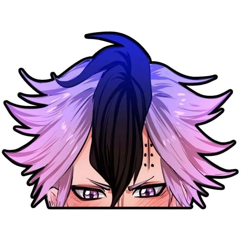 Black Clover 'Magna Swing | Colored Hair' Vinyl Car Peeker Sticker