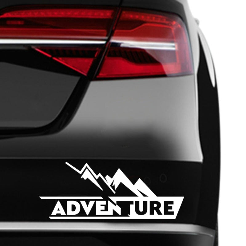Adventure 'Mountain Peak' Vinyl Car Sticker