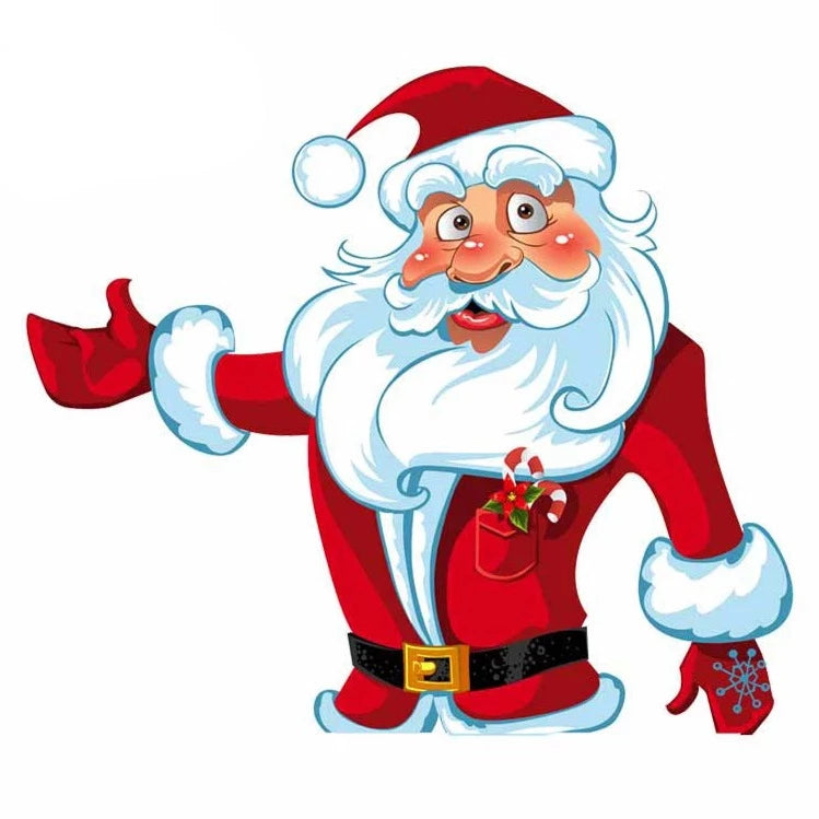 Christmas 'Santa Claus | Welcoming' Vinyl Car Sticker