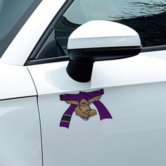 Jiu Jitsu Belt 'Climbing Sloth | 3.0' Vinyl Car Sticker