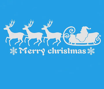 Merry Christmas 'Santa Sleigh Ride' Vinyl Car Sticker
