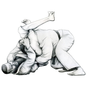 Jiu Jitsu 'Grappling' Vinyl Car Sticker