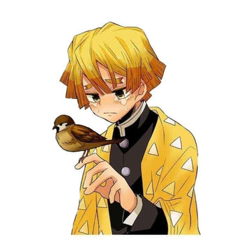 Demon Slayer 'Zenitsu And Chuntaro | Sorrowful' Vinyl Car Sticker