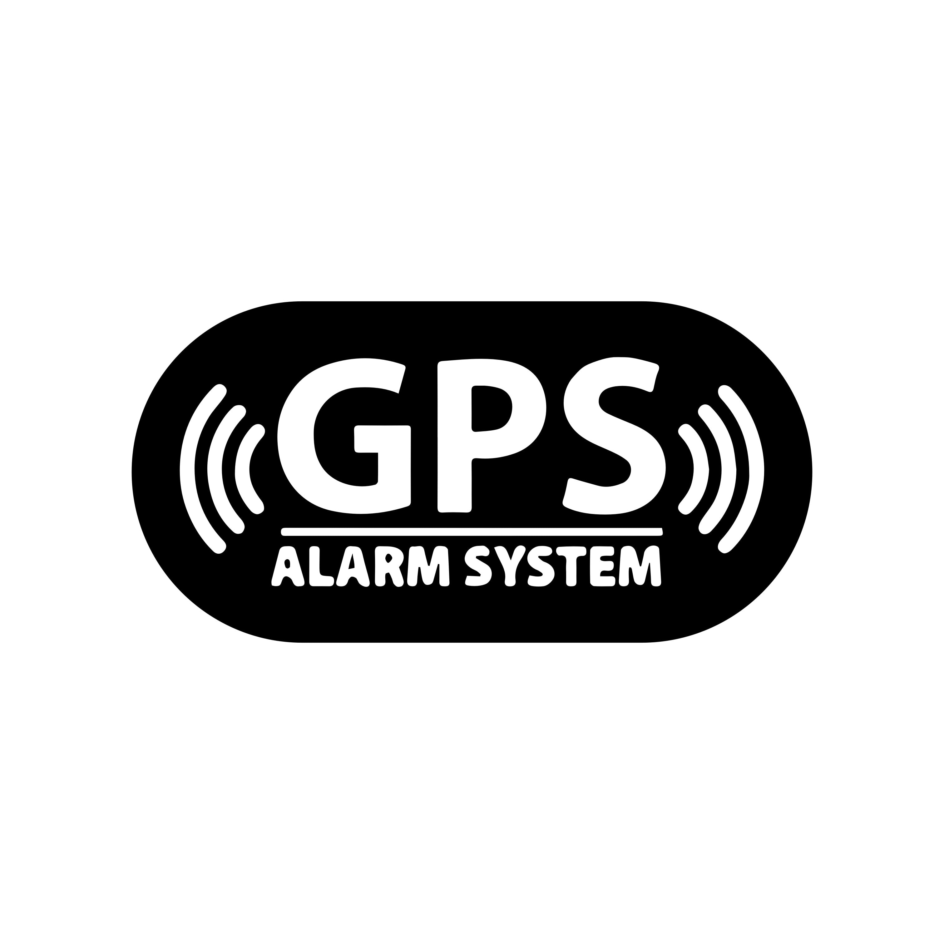 Cool 'GPS Alarm System' Vinyl Car Sticker
