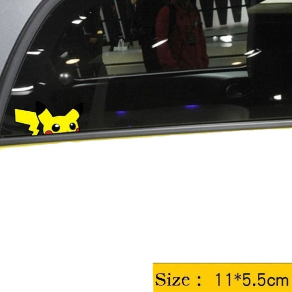 Pokemon 'Pikachu | Peeping' Vinyl Car Peeker Sticker