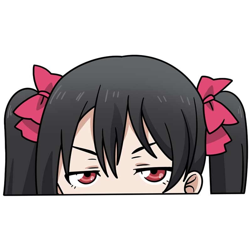 Love Live! 'Nico Yazawa | Serious' Vinyl Car Peeker Sticker