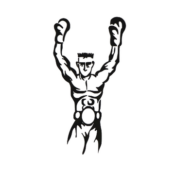 Sport 'Boxing Winner' Vinyl Car Sticker