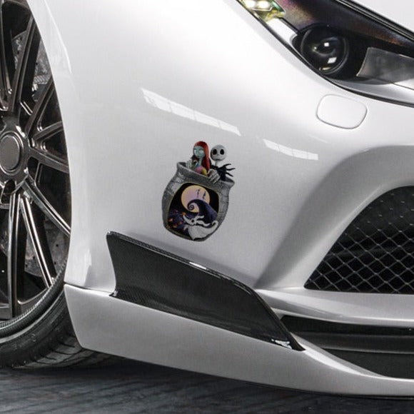 The Nightmare Before Christmas 'Jack And Sally | Vase' Vinyl Car Sticker