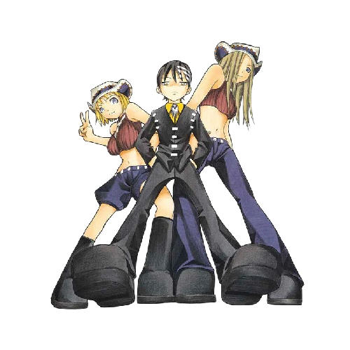 Soul Eater 'Patricia Thompson | Death The Kid | Elizabeth Thompson' Vinyl Car Sticker