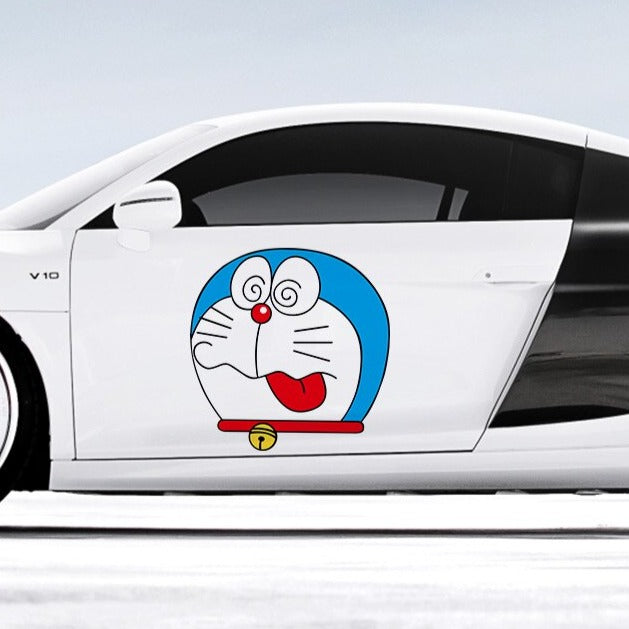 Doraemon 'Tongue Out | Left' Vinyl Car Sticker