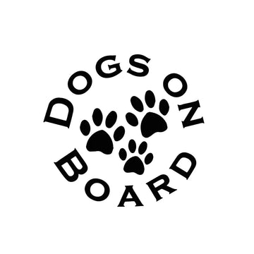 Dogs On Board 'Dog Paws' Vinyl Car Sticker