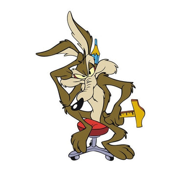 Looney Tunes 'Coyote | Thinking | Left' Vinyl Car Sticker