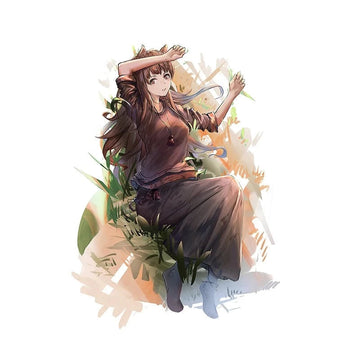 Spice and Wolf 'Holo | Posing' Vinyl Car Sticker