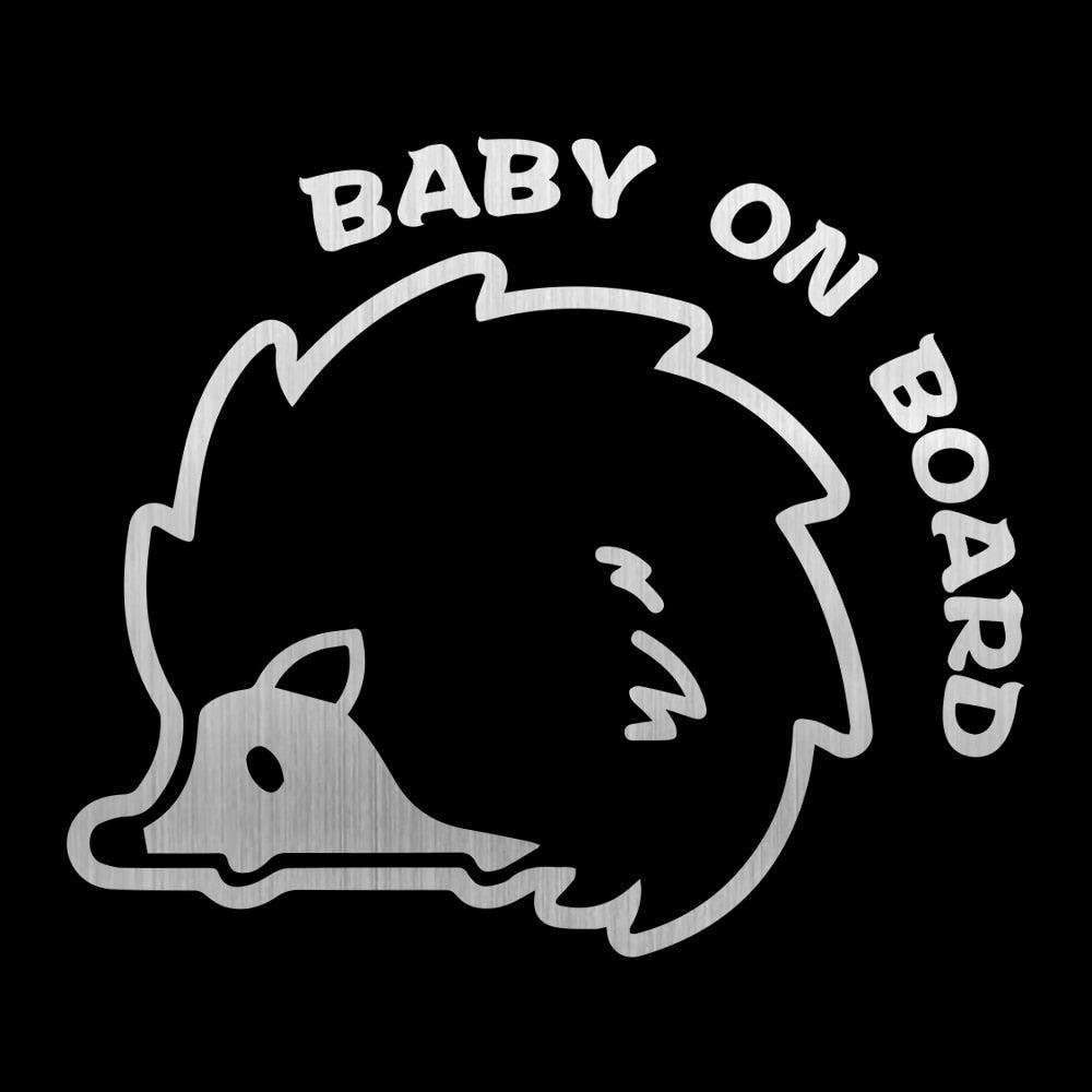 Baby On Board 'Hedgehog | Spiny' Vinyl Car Sticker