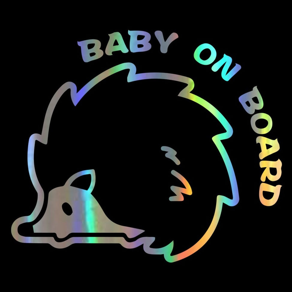 Baby On Board 'Hedgehog | Spiny' Vinyl Car Sticker