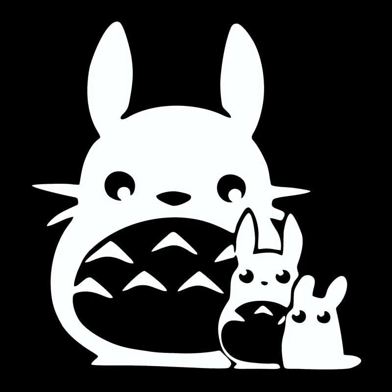 My Neighbor Totoro 'Oh, Chuu And Chibi-Totoro | Portrait' Vinyl Car Sticker