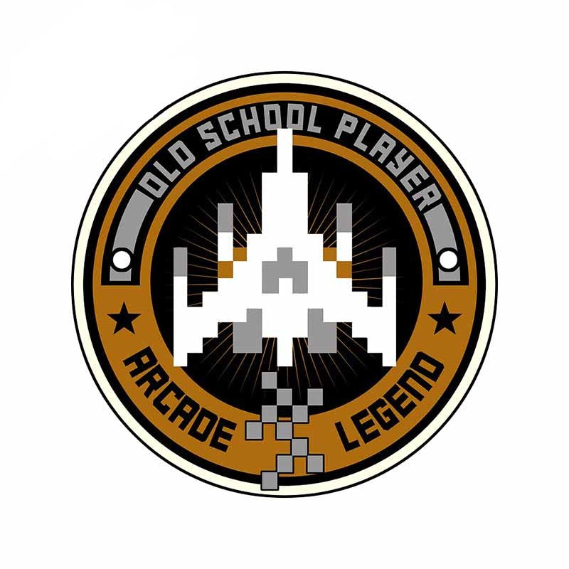Cool 'Old School Player | Arcade Legend' Vinyl Car Sticker