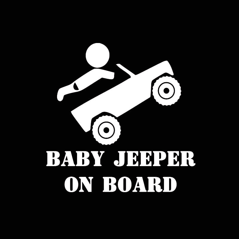 Baby Jeeper On Board 'Driving' Vinyl Car Sticker