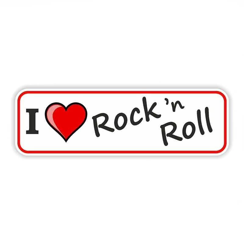 Music 'I Love Rock 'n Roll' Vinyl Car Sticker