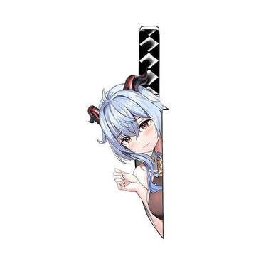 Genshin Impact 'Ganyu | Sad' Vinyl Car Peeker Sticker