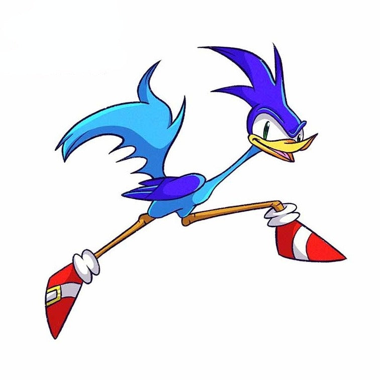 Looney Tunes 'Road Runner x Sonic' Vinyl Car Sticker