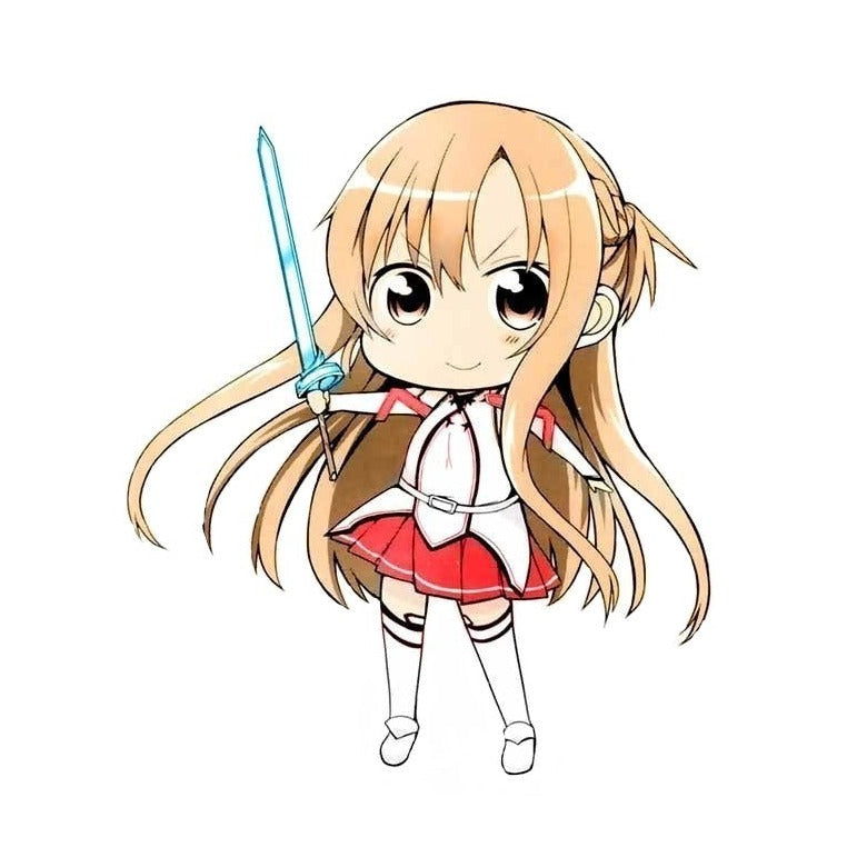 Sword Art Online 'Chibi Asuna | Lambent Light Rapier' Vinyl Car Sticker