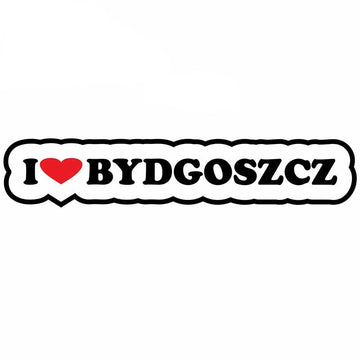 Cool 'I Love Bydgoszcz' Vinyl Car Sticker
