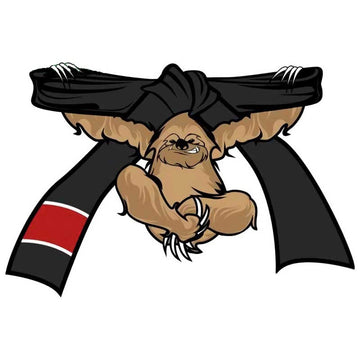 Jiu Jitsu Belt 'Climbing Sloth | 5.0' Vinyl Car Sticker