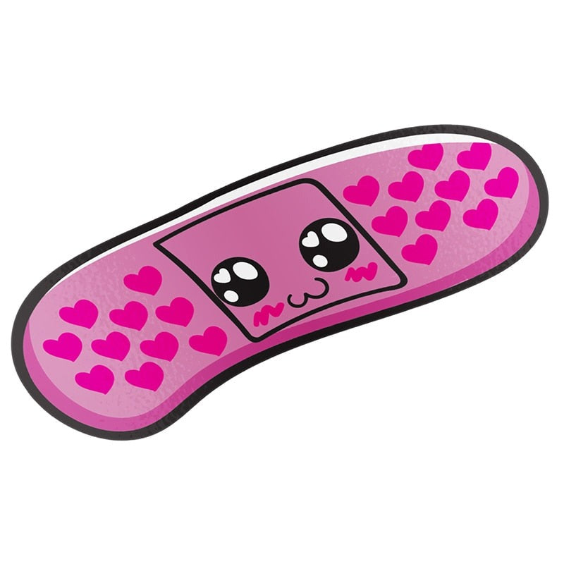 Cute 'Purple Hearts Bandage' Vinyl Car Sticker