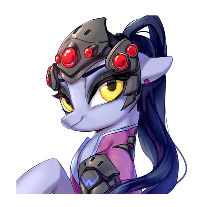 Overwatch 'Widowmaker X Little Pony' Vinyl Car Sticker