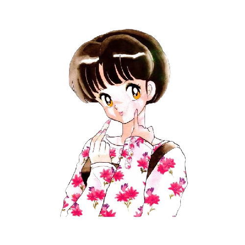 Ranma ½ 'Akane Tendo | Holding Lipstick' Vinyl Car Sticker
