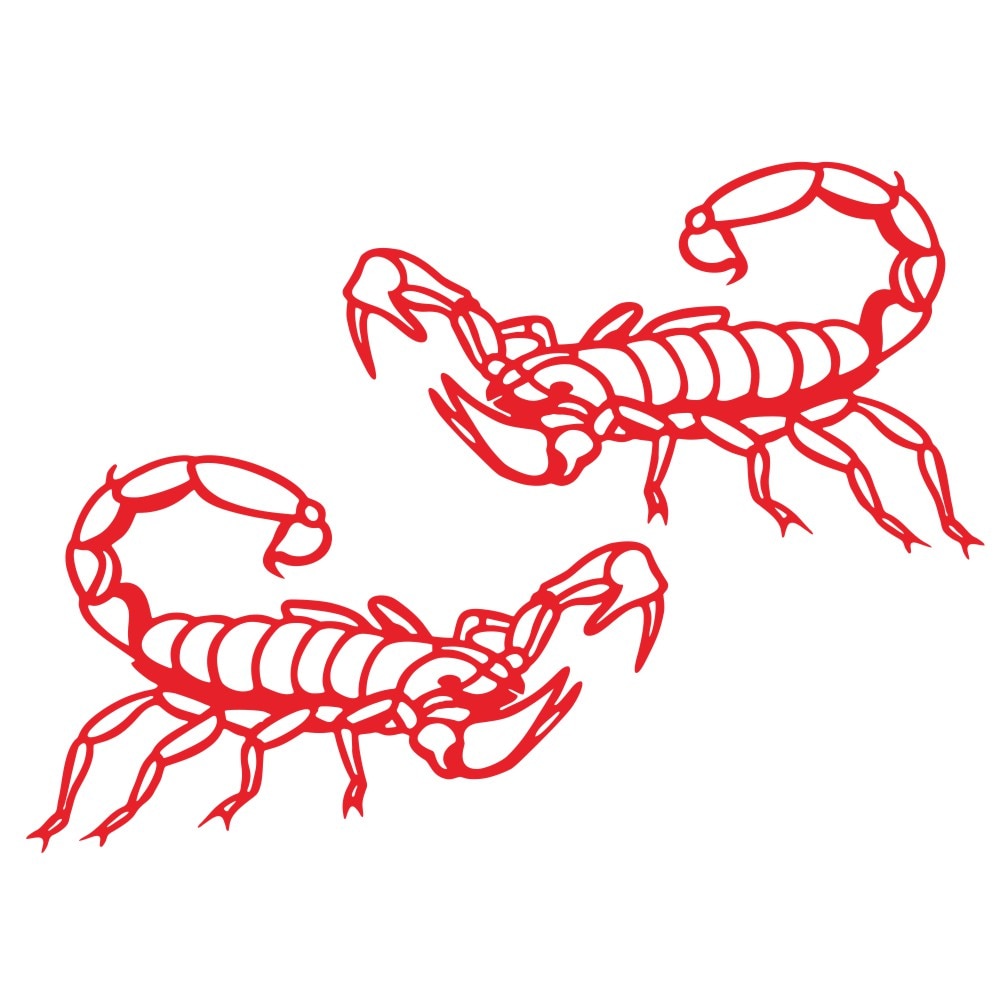 Comic Scorpions Vinyl Car Sticker