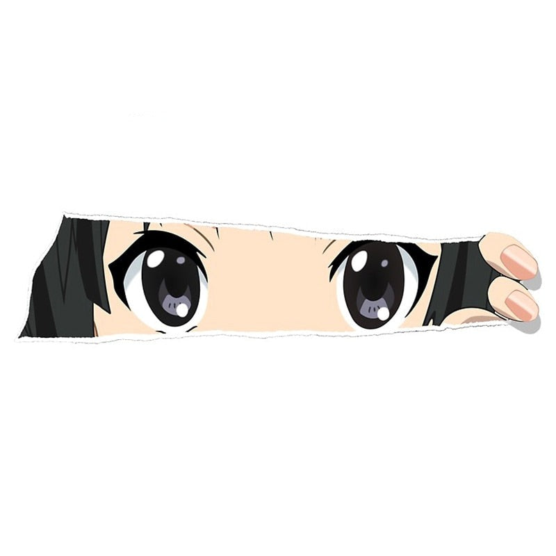 K-On! 'Mio Akiyama | Peeping' Viny Car Peeker Sticker