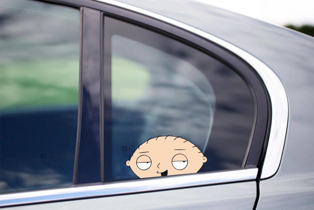 Family Guy 'Stewie Griffin | Yawning' Vinyl Car Peeker Sticker
