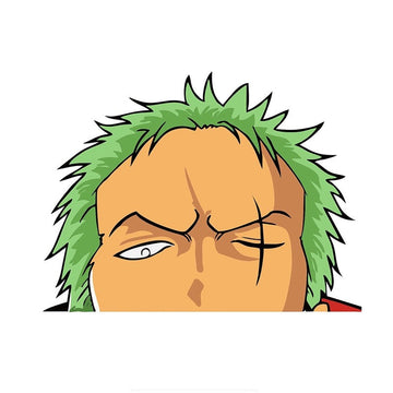One Piece 'Roronoa Zoro | Looking Down' Vinyl Car Peeker Sticker