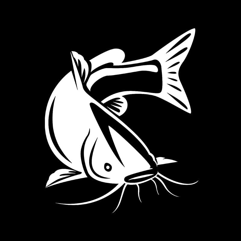 Catfish 'Waiting' Vinyl Car Sticker