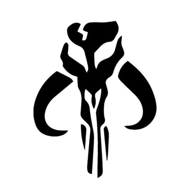 Star Wars 'Mandalorian Bantha Skull' Vinyl Car Sticker