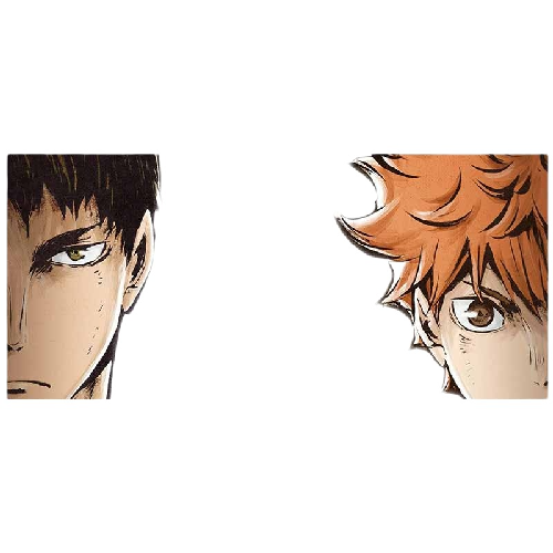 Haikyuu!! 'Tobio and Shoyo | Serious' Vinyl Car Peeker Sticker