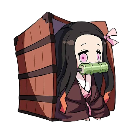Demon Slayer 'Nezuko Coming Out In A Box' Vinyl Car Sticker