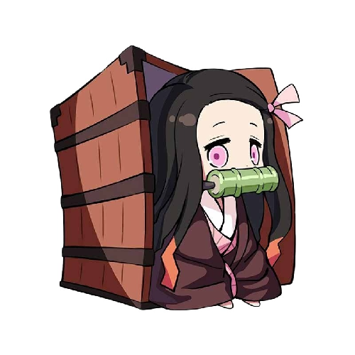 Demon Slayer 'Nezuko Coming Out In A Box' Vinyl Car Sticker