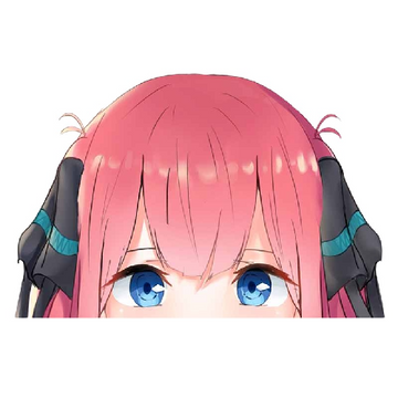 The Quintessential Quintuplets 'Nino Nakano | Serious' Vinyl Car Peeker Sticker