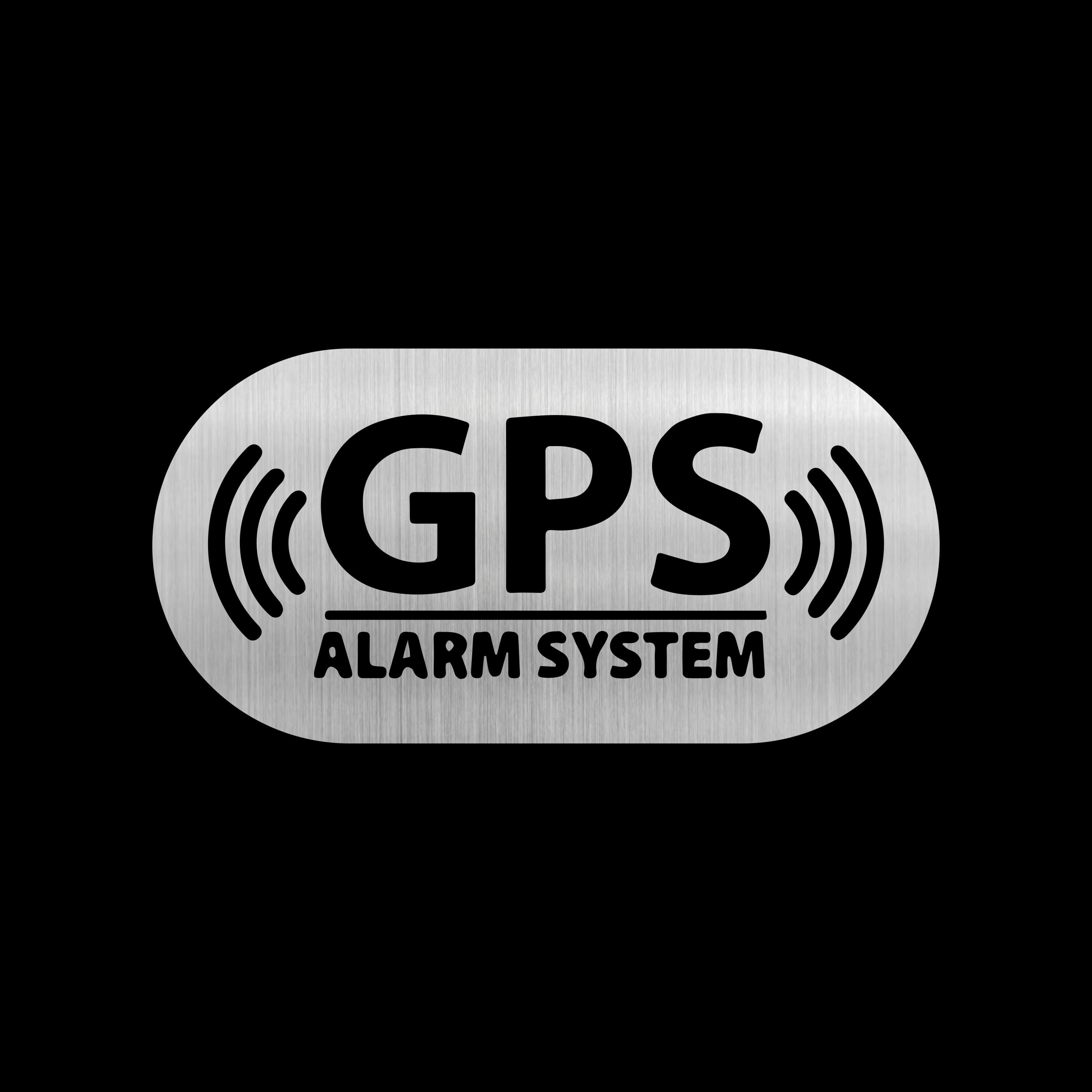 Cool 'GPS Alarm System' Vinyl Car Sticker
