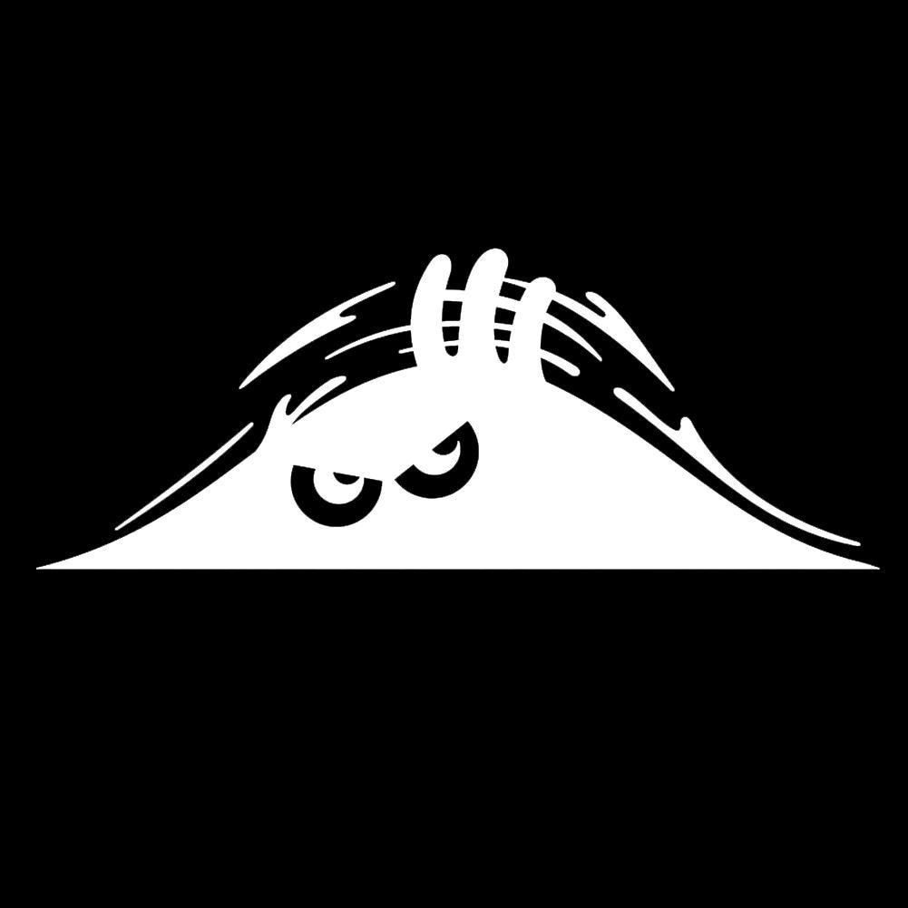 Cool 'Peeking Monster | Big Eyes' Vinyl Car Peeker Sticker