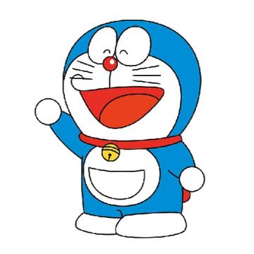 Doraemon 'Happy | Left' Vinyl Car Sticker