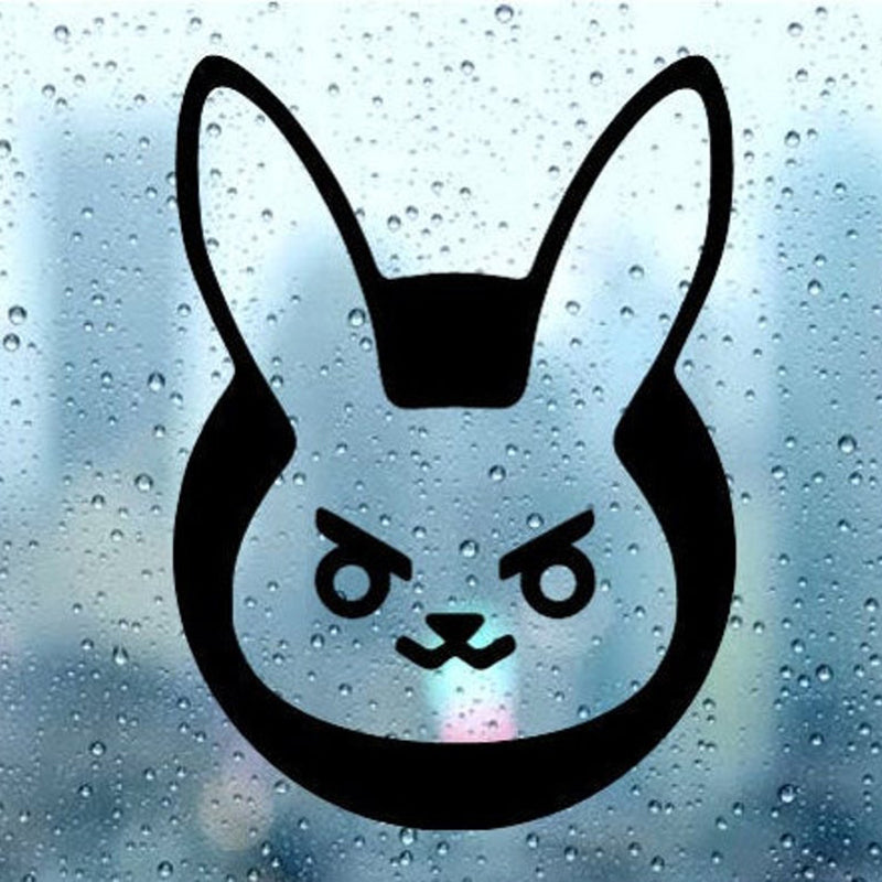 Overwatch 'D.Va Bunny Logo | Head' Vinyl Car Sticker