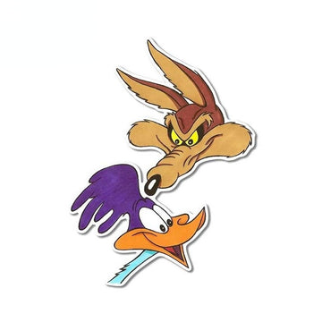 Looney Tunes 'Wile E. Coyote And Road Runner | Head' Vinyl Car Sticker