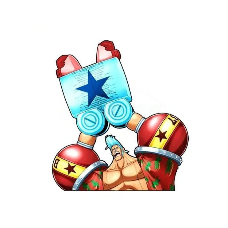 One Piece 'Strong Franky' Vinyl Car Peeker Sticker