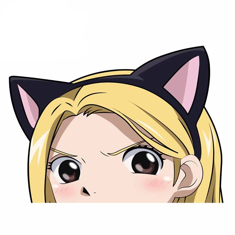 Fairy Tail 'Lucy Heartfilia | Surprised' Vinyl Car Peeker Sticker